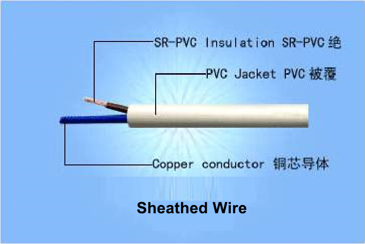 AVVR or RVV Round Twisted Pair Sheathed Wire