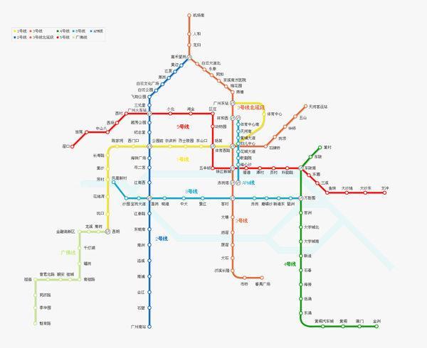 Guangzhou subway map