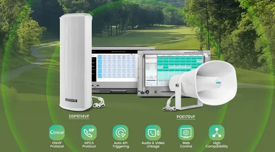 Integrated Intelligent PA & Security System Solution for Parks POE170VF / DSP6114VF - 翻译中...